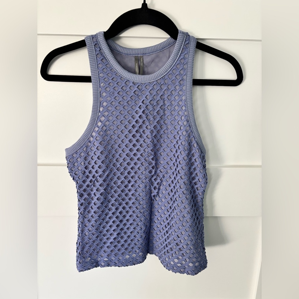 Anthropologie Lavender Mesh Tank Women’s Size XXS